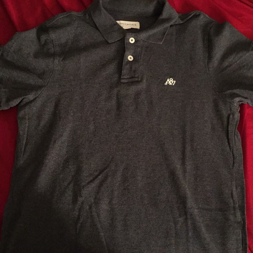 Aeropostale grey polo